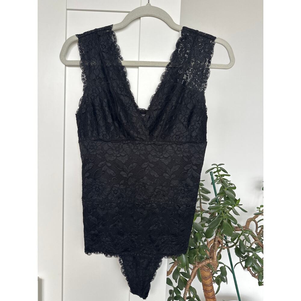 Guess Lace V Neck Bodysuit